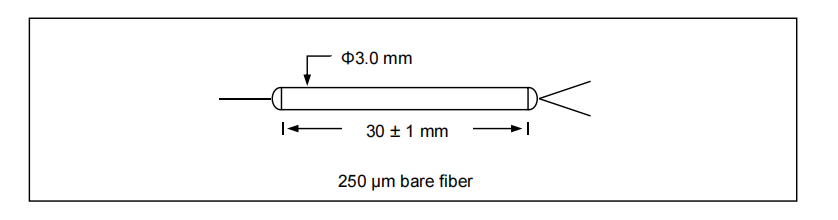 YESWEHAVE Mini PM WDM 980/1550 nm dimensions and engineering drawing in mm.
