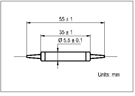 YESWEHAVE Bandpass Filter dimensions and engineering drawing in mm.