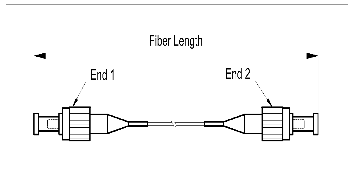 YESWEHAVE PM Patchcord dimensions and engineering drawing in mm.