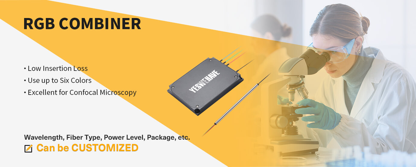 Features and applications of PM RGB Combiner