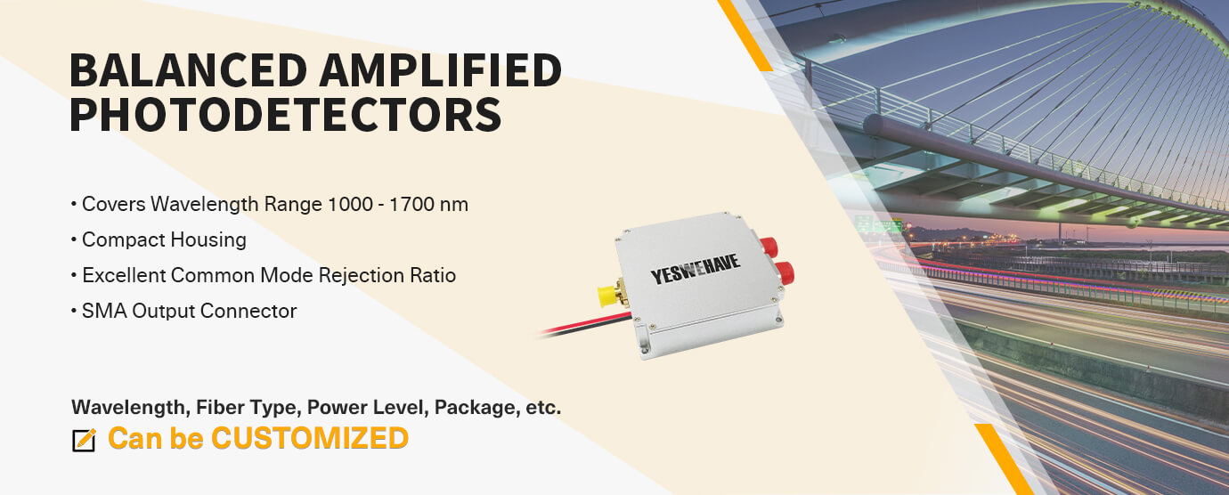 Features and applications of Balanced Amplified Photodetector with Fast Monitor Output
