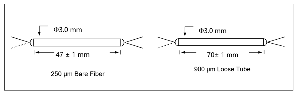 YESWEHAVE WDM 635/1064 nm dimensions and engineering drawing in mm.